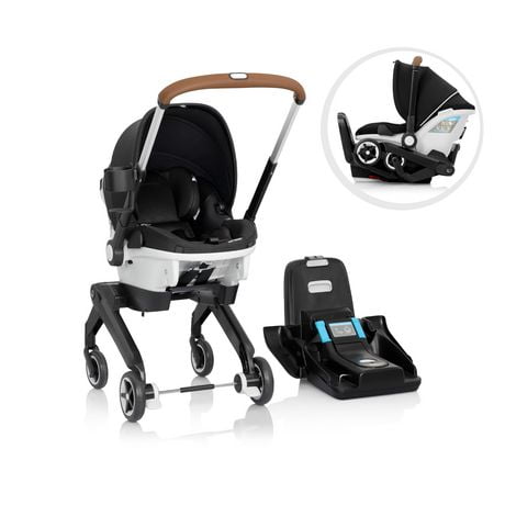 Evenflo Gold Shyft DualRide avec Carryall Storage Siège d'auto pour bébé et poussette Combo