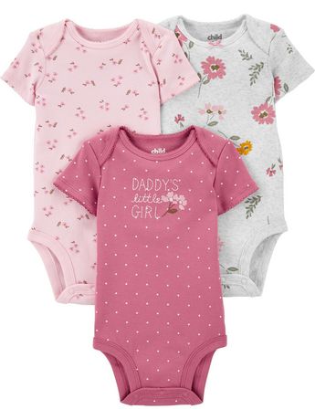 Child of Mine made by Carter's 3Pack Newborn Boys Bodysuits