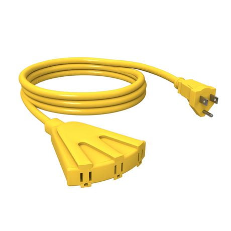 Stanley Power Block 8' 3-Outlet Grounded Outdoor Extension Cord, 3-outlet