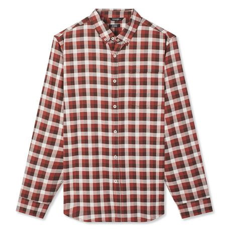 George Men's Long Sleeve Oxford Shirt | Walmart Canada