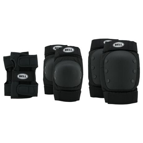 Bell Sports Adult Protective Gear Black, Six Piece Set, 14+
