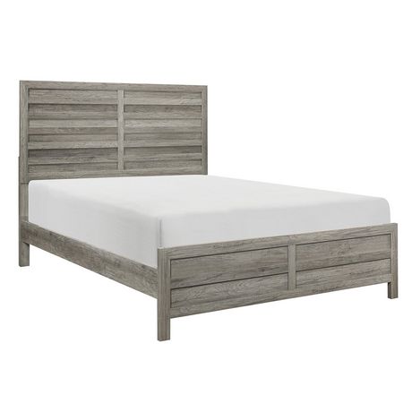 Topline Home Furnishings Weathered Grey King Bed | Walmart Canada