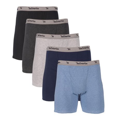 Yves Martin Men's Athletic Boxers Assorted S