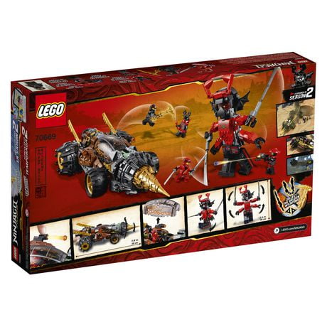 LEGO NINJAGO Legacy Cole’s Earth Driller 70669 Building Kit (587 Piece ...