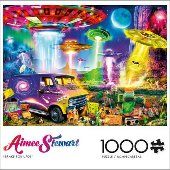 Buffalo Games - Le puzzle Aimee Stewart - I Brake for UFOs - en 1000 pièces