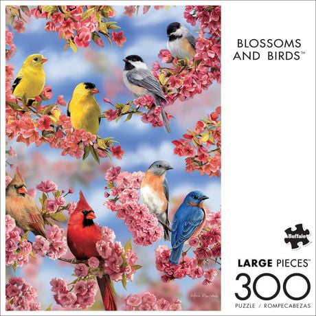 Buffalo Games - Large Pieces - Blossoms and Birds - 300 Piece Jigsaw Puzzle