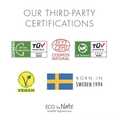 Eco by Naty Baby Wipes 24 Biodegradable and Compostable,12 packs of 20 Travel