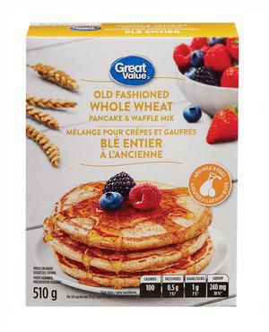 Great Value Old Fashioned Whole Wheat Pancake & Waffle Mix | Walmart Canada