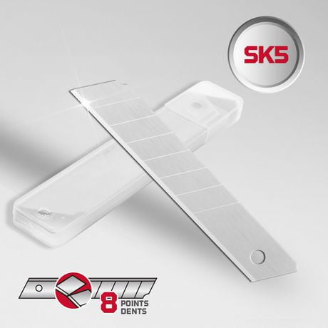 Swiss Tech 18mm Blades - 10 Pack, 10PK, SK5 steel