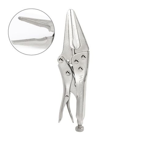 WorkPro 6.5" Long Nose Locking Pliers, Quick release
