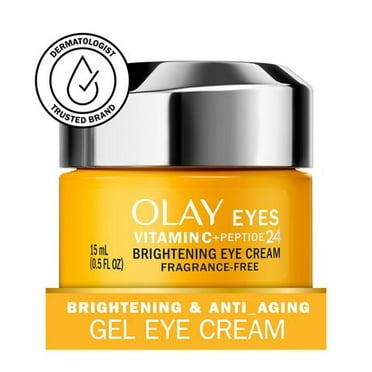 Olay EYES Vitamin C + Peptide 24 Eye Cream, Fragrance-Free, 15 mL
