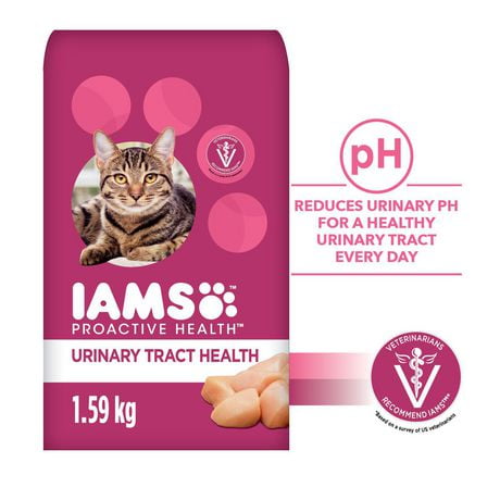 Nourriture sèche pour chats Iams Proactive Health Santé de l’appareil urinaire avec poulet 1,59-3,18 kg