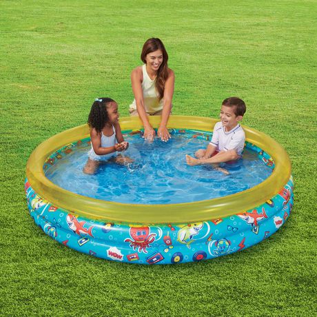 play day 3 ring inflatable pool