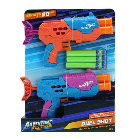 Adventure Force Duel Shot Dart Blaster 2 Pack, 2 Dart Blasters