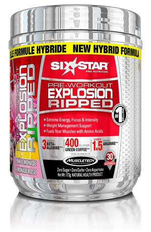 Six Star Pre-Workout Explosion Ripped Pink Lemonade ...
