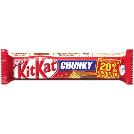 NESTLÉ® KITKAT® CHUNKY Milk Chocolate Wafer Bar 49 g, 49 GR