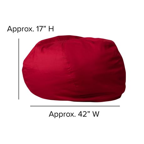 Oversized Solid Red Bean Bag Chair | Walmart Canada