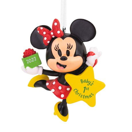 Hallmark Disney Minnie Mouse Baby's First Christmas 2022 Christmas ...