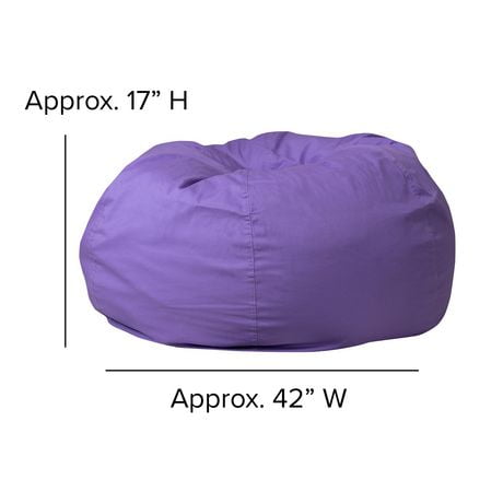 purple bean bag chair