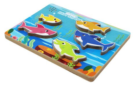 baby shark wooden sound puzzle walmart
