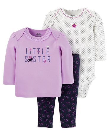 Child of Mine made by Carter's Newborn Girls' 3-piece Set -Sister ...