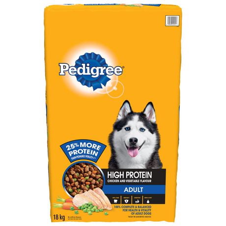 Pedigree High Protein Chicken & Vegetable Dry Dog Food, 7kg