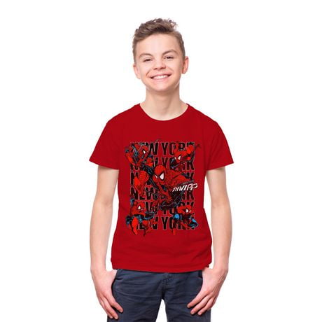 T-shirt à manches courtes pour garçon Marvel Spidey