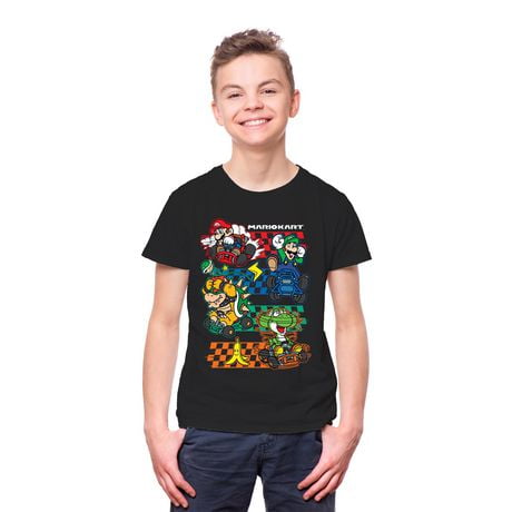 Mario Kart Four Track Boys Short Sleeve T-Shirt - Walmart.ca