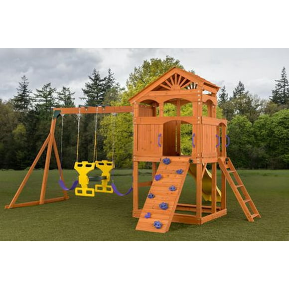 Timber Valley Playset with Sandbox & Slide