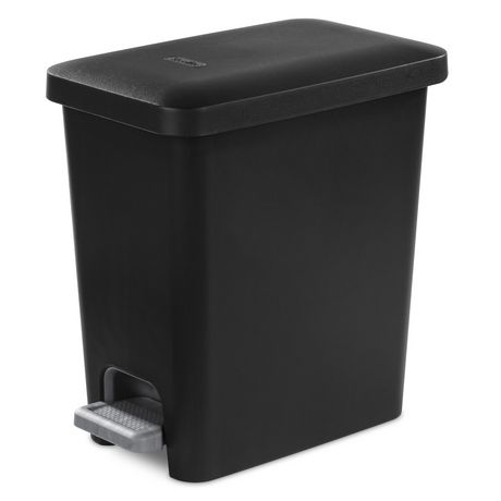 UPC 073149106193 product image for Sterilite 10.2 L Rectangular Step-On Wastebasket- Black Black | upcitemdb.com