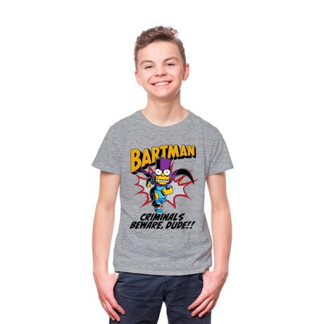 The Simpsons Boys Bartman Short Sleeve T-Shirt