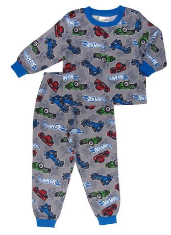Hot Wheels Mens Pyjama Set | Adults Race Car Graphic Short Sleeve Top & Long Leg PJ Bottoms In