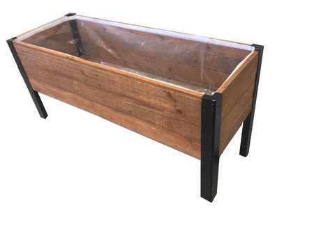 Grapevine Rectangular Urban Garden Recycled Wood Planter 