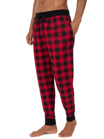 Fruit of the Loom Men's Knit Waffle Modern Fit Jogger Sleep Pant - Red ...