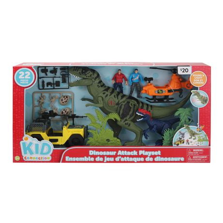 Dinosaur store attack playset