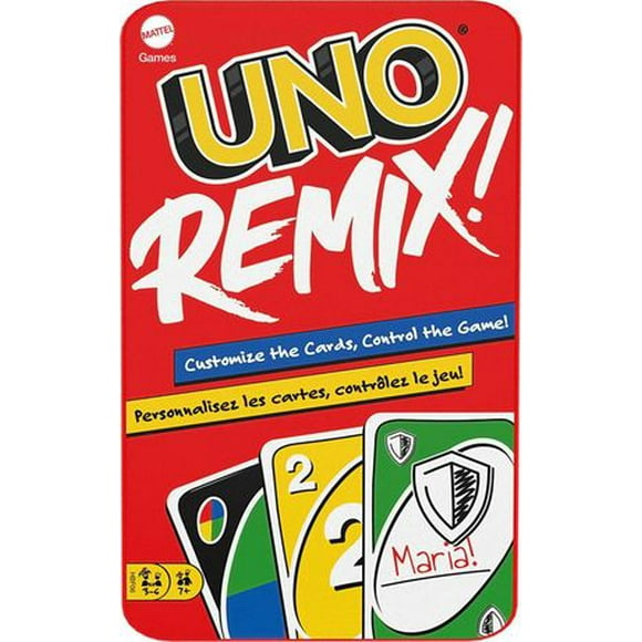 UNO Remix Customizable Matching Card Game Featuring 112 Cards