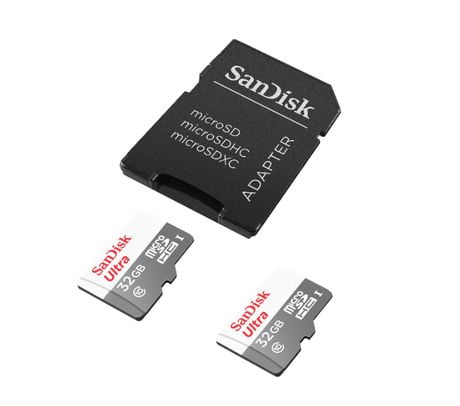 SanDisk Ultra® 2 Pack microSDHC™ Card 32GB with Adapter | Walmart Canada