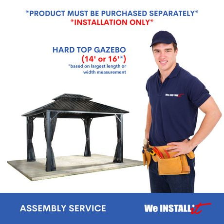 Service d'installation à domicile pour HARD TOP GAZEBO 14 'et 16' par We Install It Services