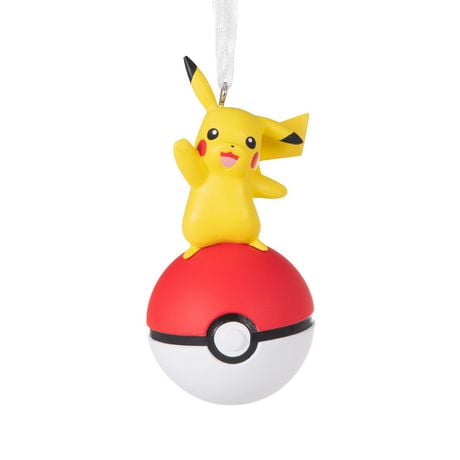 Hallmark Pokémon Pikachu On Poké Ball Christmas Ornament - Walmart ...