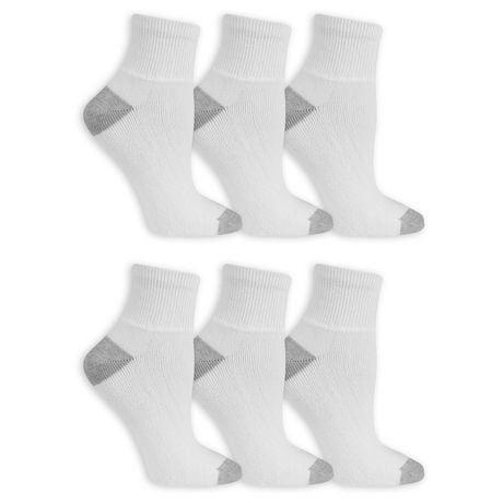 Fruit of the Loom Ladies Ankle Socks - 6 Pairs, Available in sizes 4-10