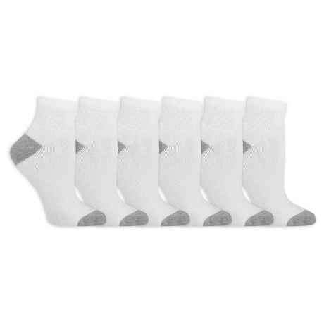 Fruit of the Loom Ladies Ankle Socks - 6 Pairs, Available in sizes 4-10