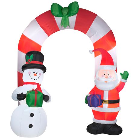 Airblown 8FT Inflatable Archway-Santa and Snowman | Walmart Canada