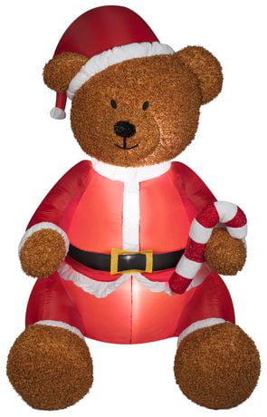 santa bear inflatable