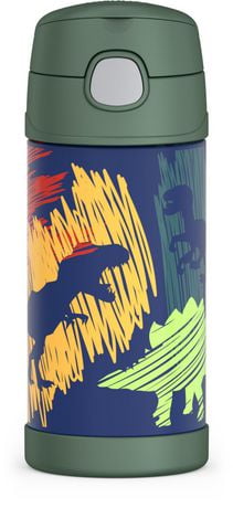 Thermos Funtainer 12 Oz Vacuum Insulated Straw Bottle, Dinosaurs ...