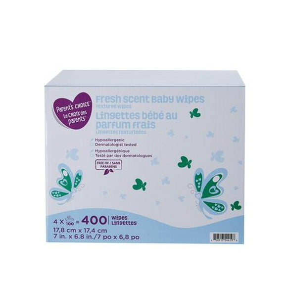 Parent's Choice Fresh Scent Textured Baby Wipes, 400 wipes