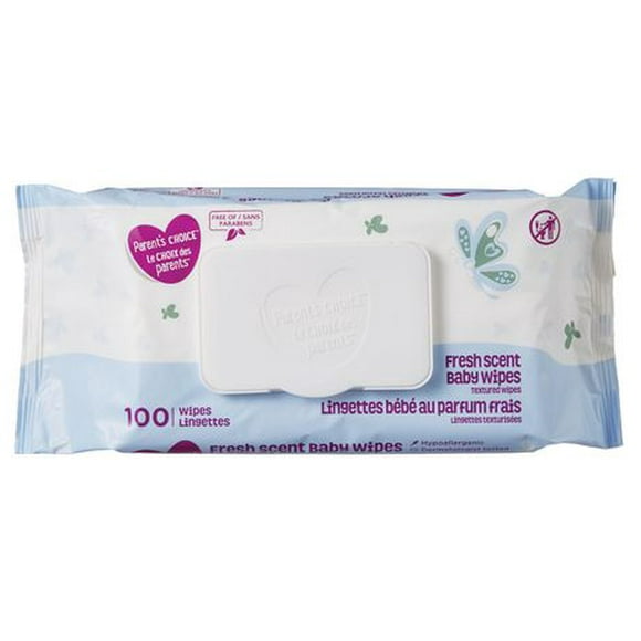Parent's Choice Fresh Scent Textured Baby Wipes, 100 wipes