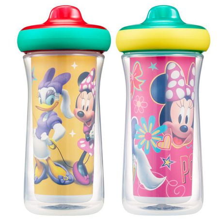Disney Minnie Mouse ImaginAction™ Insulated Hard Spout Sippy Cup 9 Oz, 2 pack, 2 Pack, 9 oz