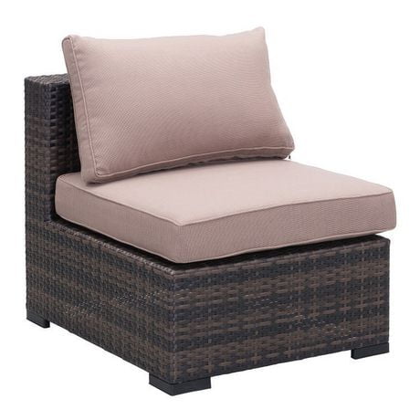 Zuo Modern Outdoor 1-Piece Synthetic Weave Brown and Beige Bocagrande ...