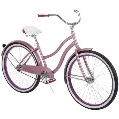 Huffy 26-inch Good Vibrations Cruiser Bike for Women, Blush Pink