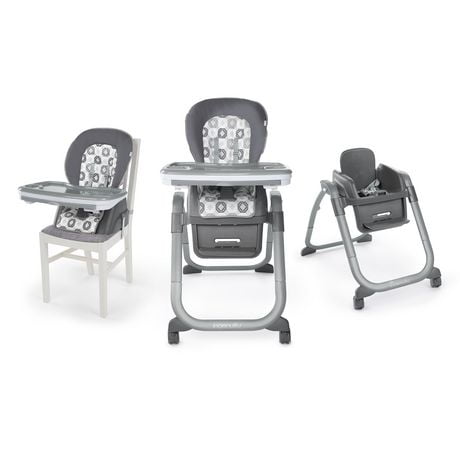 Ingenuity SmartServe Clayton 4-in-1 High Chair | Walmart ...